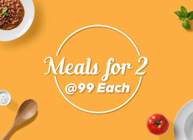 Everyday meals for 2 is sorted! Large portion of Curry (500 ml) & Parathas/Rice/Both. Burns no hole in your pocket too!